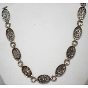 Cadena antigua hecha a mano plata maciza 30,2 Gr