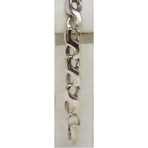 Pulsera plata 900 eslabon cubano 21,6 Grs