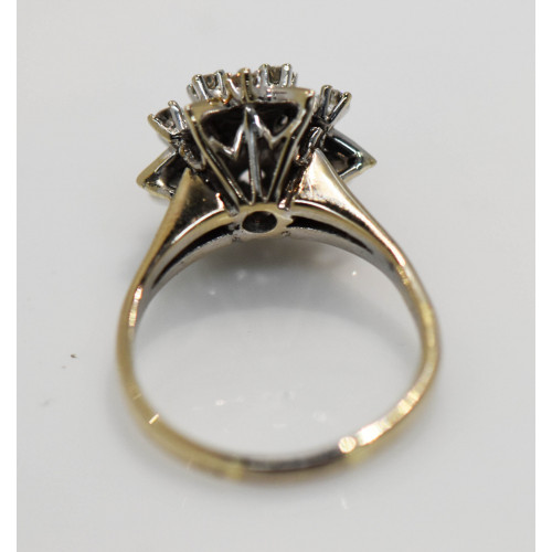 Roseta antigua oro blanco 18k brillantes 6,5 gr – Anticuarios 2002