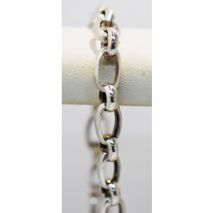 Pulsera moderna plata 925 roll on marinera 13,5 gr