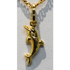 Dije moderno delfin oro 18 kilates 0,6 gr