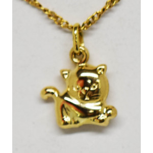 Dije moderno oro 18k gatito