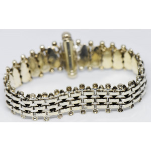 Pulsera plata 900 sellada modelo malla 37,9 gr