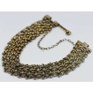 Pulsera plata 925 tejida a mano maciza 21,4 gr