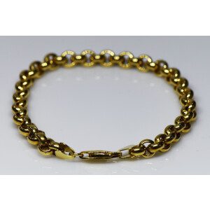 Pulsera Moderna Oro 18 K Macizo Modelo Roll-on 12.8gr