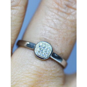 Anillo Moderno De Diseño Plata 925 Sellado Cubic