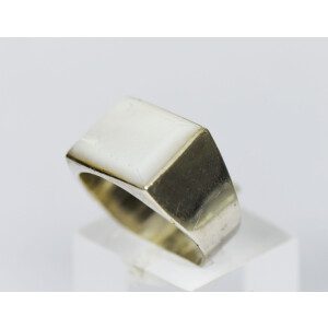 Anillo Plata 925 -nacar- Diseño Rectangular