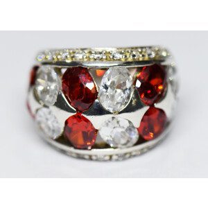 Anillo Moderno Plata 925 Gemas De Gran Tamaño