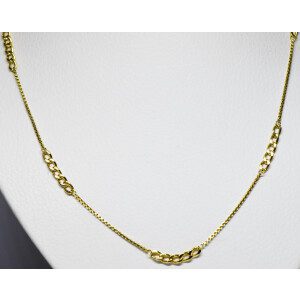 Cadena Moderna De Diseño Oro 18k Maciza Eslabon 5x1