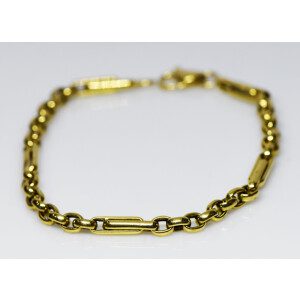 Pulsera Moderna Oro 18 Kilates Macizo Europea De Diseño