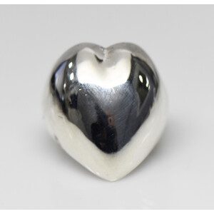Anillo Corazon De Plata Inflada 925