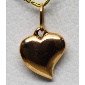 Dije Moderno Oro Rojo 18 Kilates Corazon