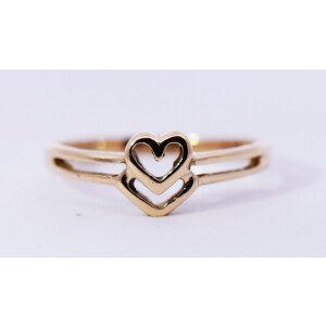 Anillo Moderno Oro 18k Corazones