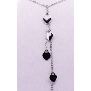 Conjunto Cadena Y Dijes Corazon De Plata 925