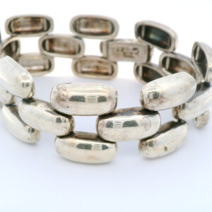 Pulsera Maciza Estilo Panter 2 Lineas