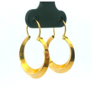 Par De Aros Criollos Aro 18k 2 Cm Diametro