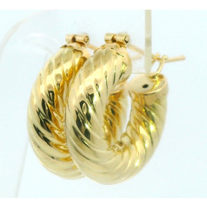 Aros Argolla Modernas Roscados Oro 18k Sellados 22 Mm