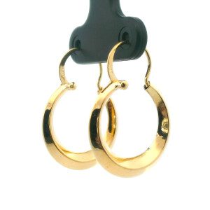 Par De Aros Criollos Oro 18k Sellados 17mm