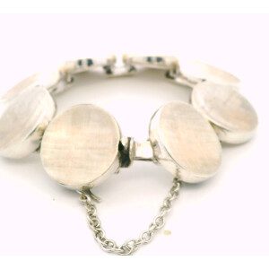 Pulsera A.Belgiorno Plata 900 Circulos Satinados 56,7 Gr