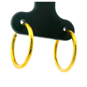 Aros Argollas Oro 18k 15mm Diametro