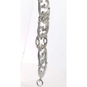 Pulsera Antigua Plata 925 Maciza Filigrana