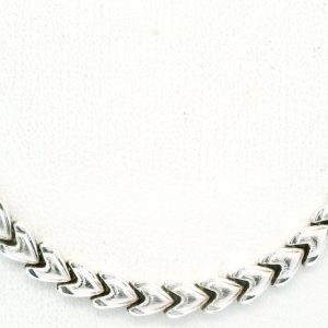 Gargantilla Moderna Plata 925 Corazones Maciza