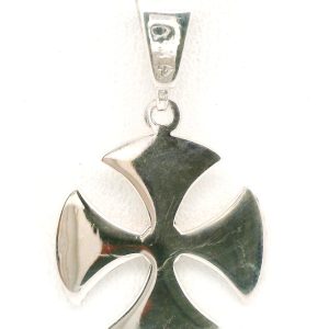 Dije Cruz De Malta Plata 925 Macizo