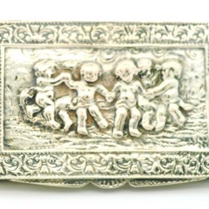 Pastillero Antiguo Plata 800 Angelitos