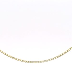 Collar Cadena Grumet Oro 18k Maciza 40 Cm