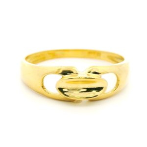 Anillo Moderno Diseño Oro 18k Macizo