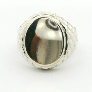 Anillo Sello Plata 925 Maciza Ovalado