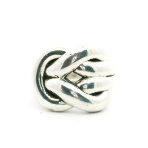 Anillo Moderno Nudo Plata 925 Inflada