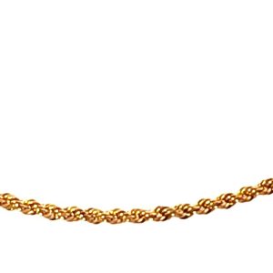 Cadena Collar Moderno Oro 18k Rojo Soga 40 Cm
