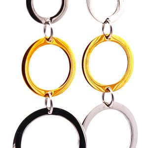 Par De Aros Argollas Pendientes Plata 925