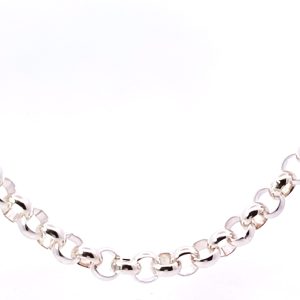 Collar Cadena Moderna Plata 925 Roll On 45 Cm