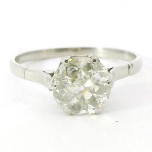 Solitario Compromiso Platino 950 Brillante 1,40 Ct
