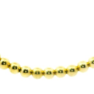 Cadena Collar Moderno Oro 18k Maciza Bolitas 42 Cm