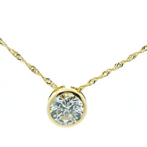 Conjunto Cadena Oro 18k Dije Susano Cubic 1CT