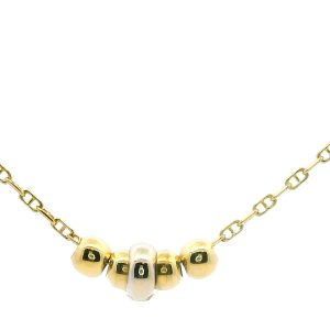 Collar Moderno Donas Pasantes Oro 18k Maciza