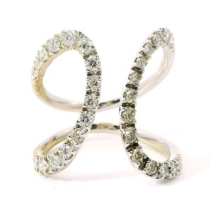 Anillo Moderno H. Stern Original Oro 750 Sellado Brillantes