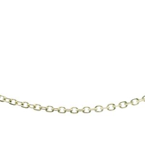 Collar Moderno Cadena Force Oro Blanco 18k 49 Cm