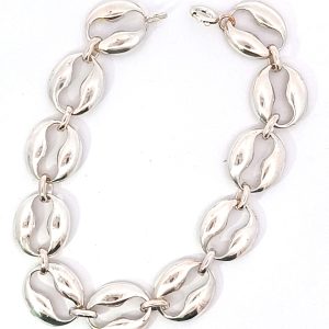 Pulsera Moderna Plata 925 Eslabon Estilo Gucci