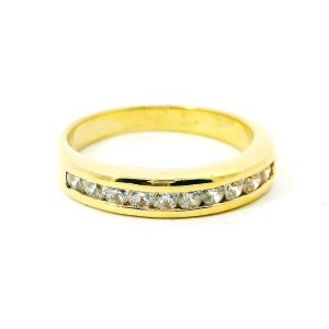 Anillo Medio Sinfin Oro 18k Cubic